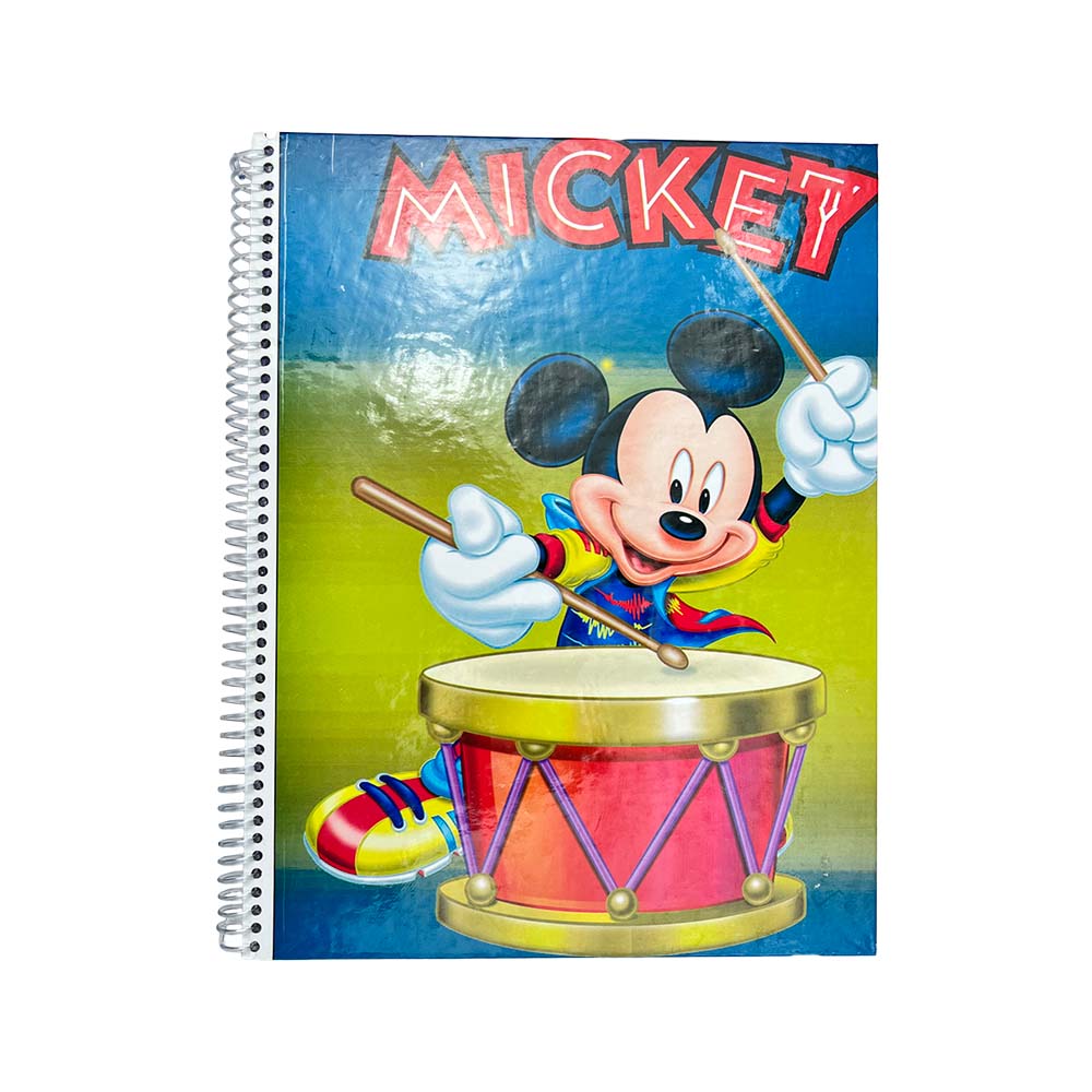 Cuaderno Espiral anillo Plástico con diseño 100 hojas blancas
