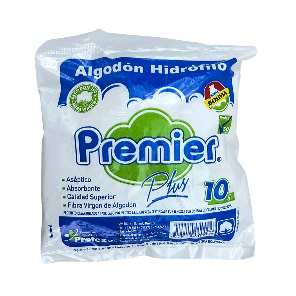 Bolsa de Algodón Hidrófilo de 10 Gr. - Premier