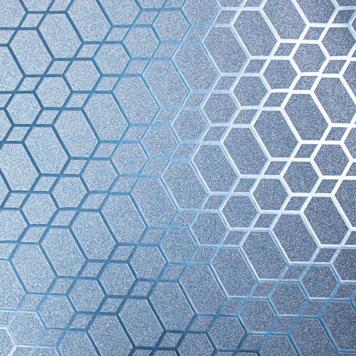 Papel de regalo 3D con patrón de hexágonos