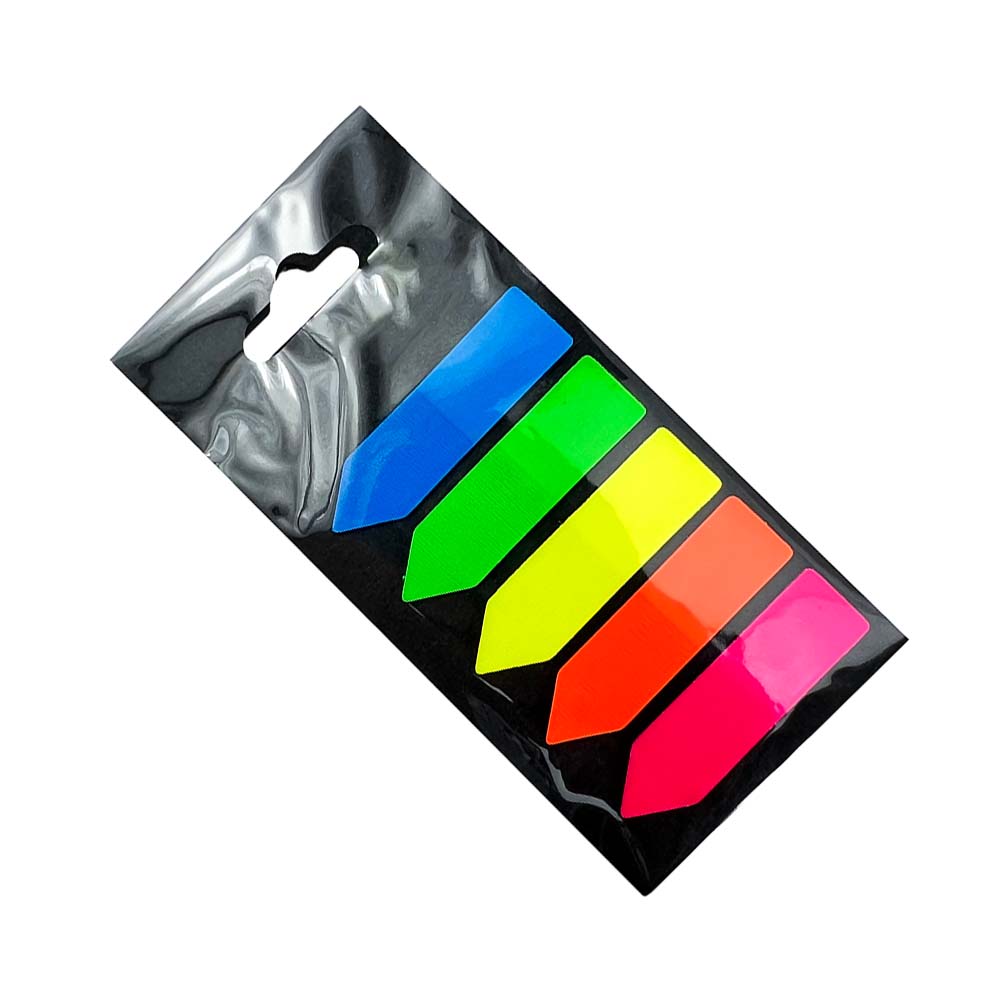 Set de 100 Pestañas de 5 Colores Surtidos P01-3