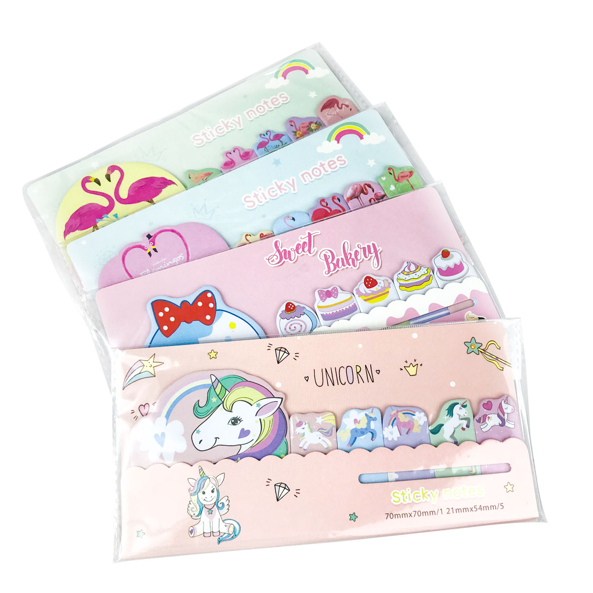 Post It + Pestañas Con Diseños N300
