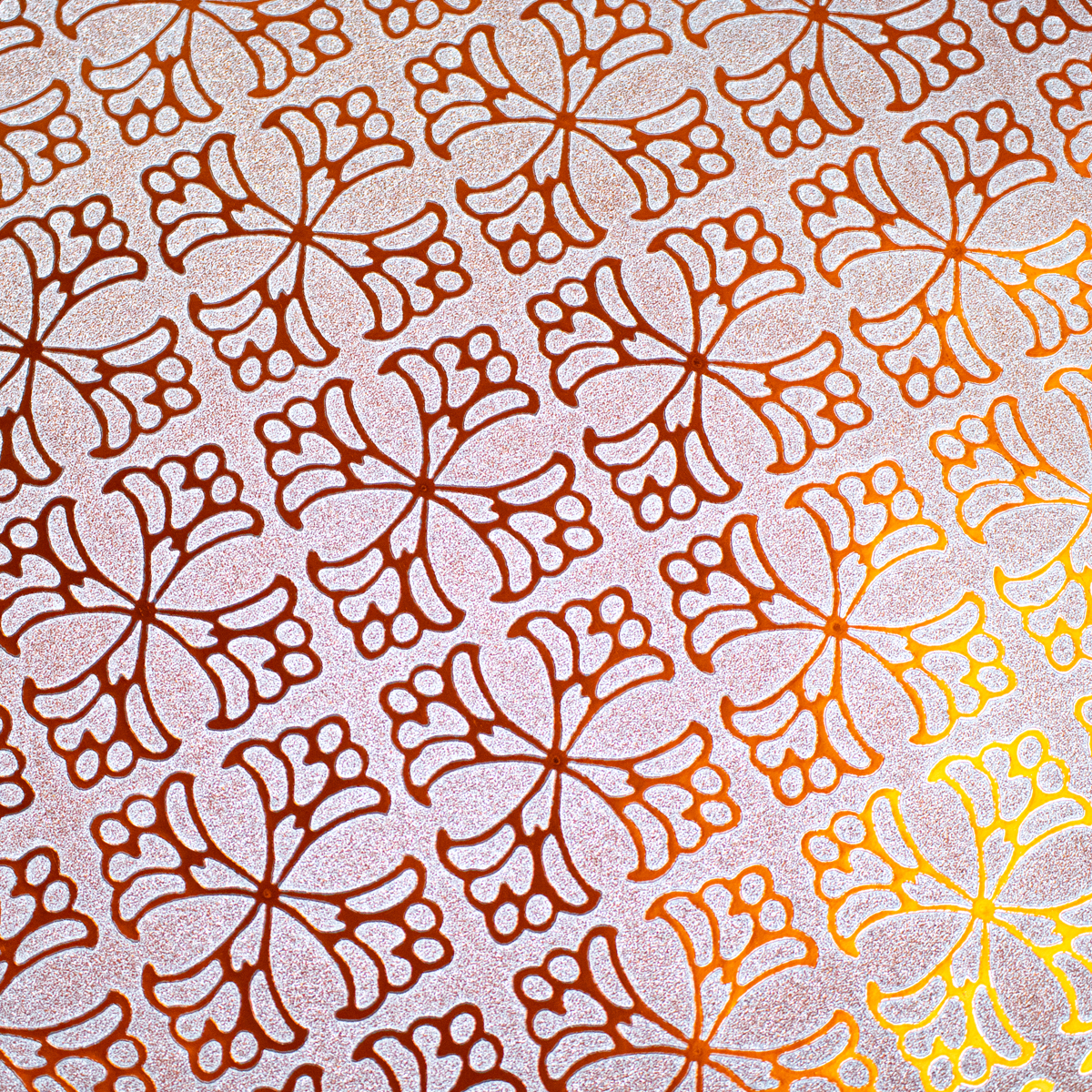 Papel de regalo 3D con diseño de mosaicos vegetales