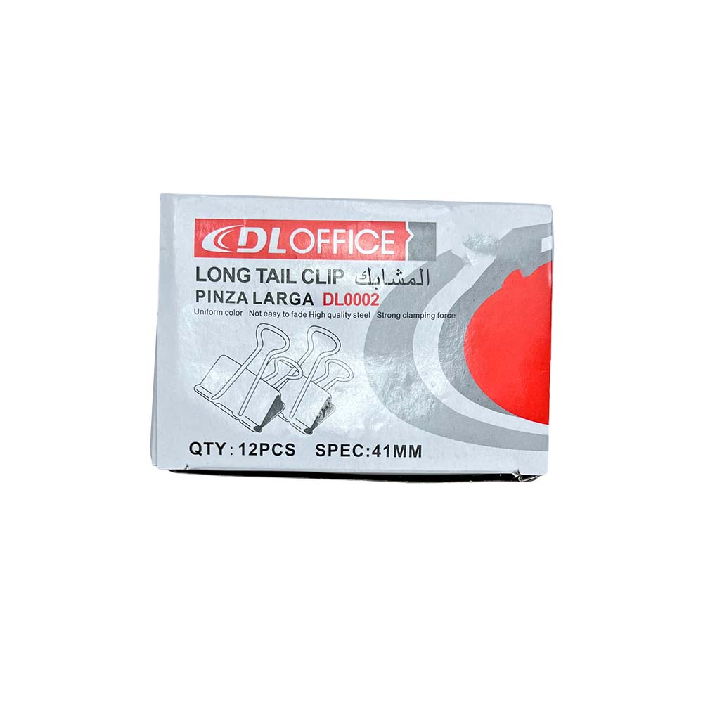 Set de 12 Binder Clip 41 mm. DL0002