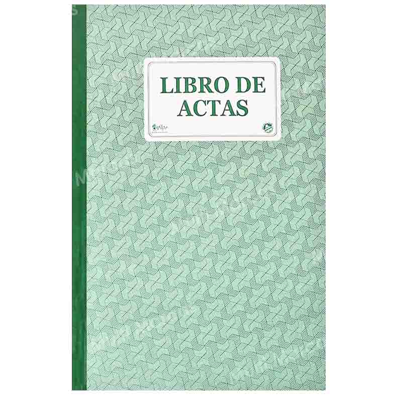 Libro de Actas Foliado Tamaño Oficio 100 Hojas - FLIPO