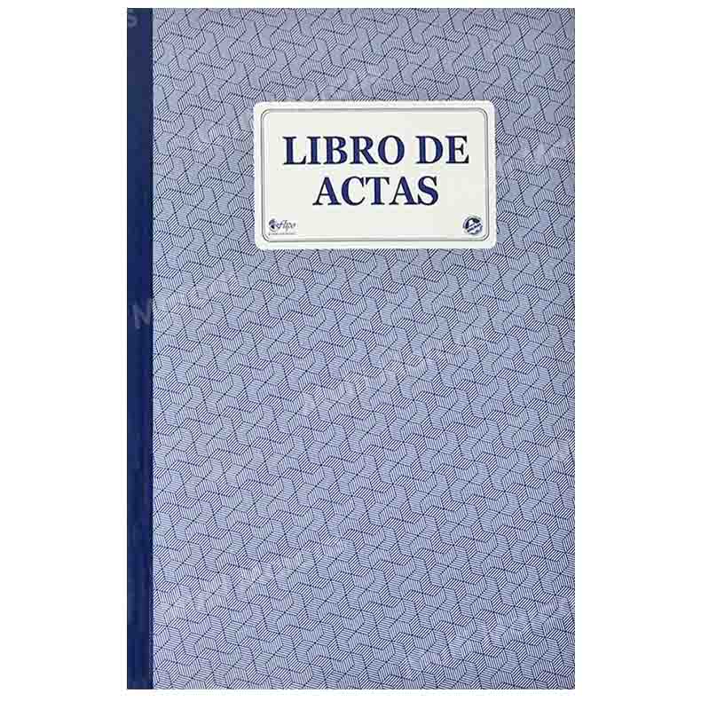 Libro de Actas Foliado Tamaño Oficio 100 Hojas - FLIPO