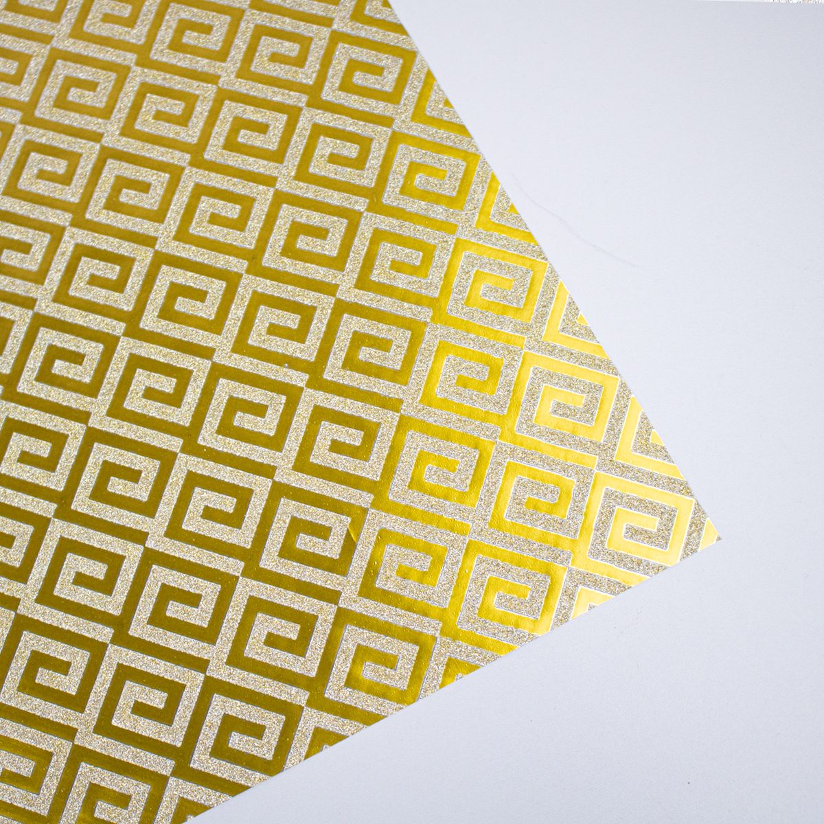 Papel de regalo 3D con diseño de mosaicos geométricos