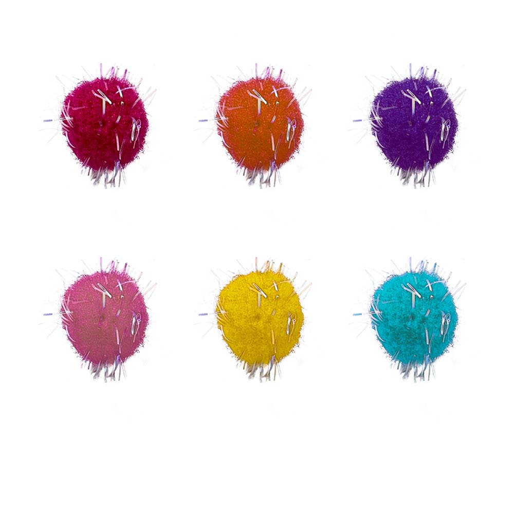 5 Unidades de Pompones Grandes de 3 cm. de Diámetro