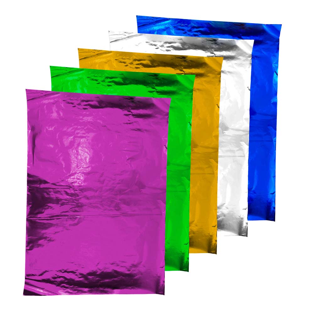 Pliego Papel Estañado Celeste 50x70cm