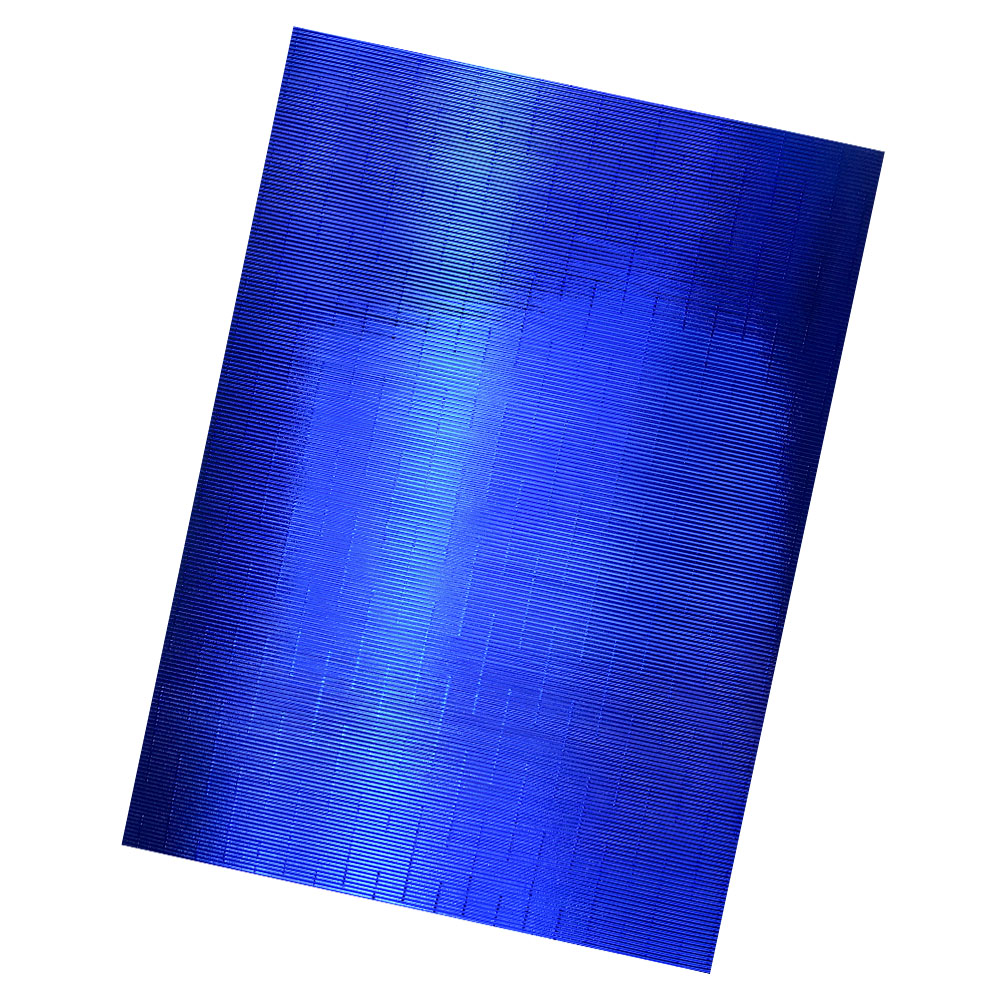 Cartón Corrugado Metalizado Azul 50x70cm