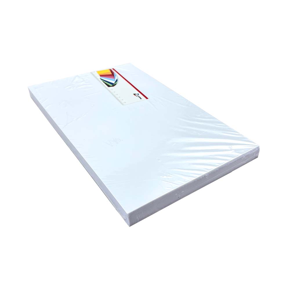 Paquete de 100 Hojas Cartulina Blanco, 180 gr. - Tamaño Oficio