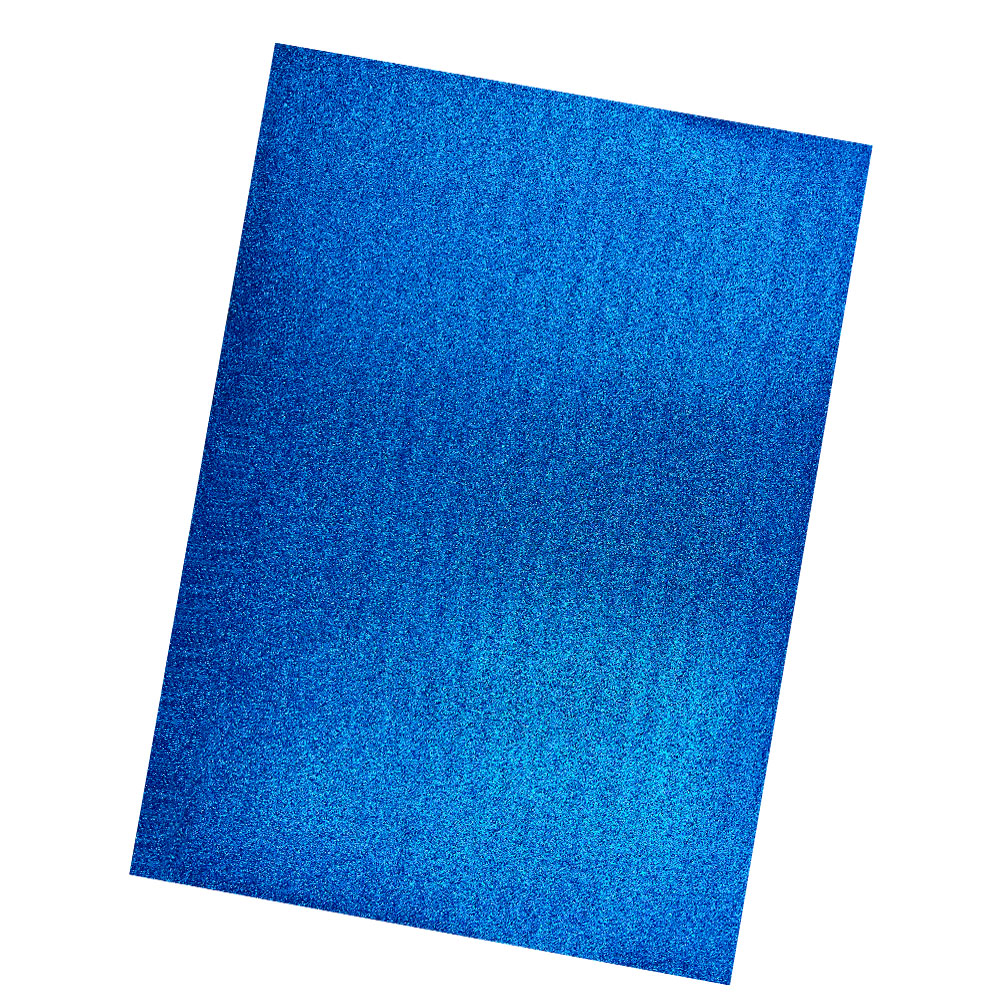 Pliego de Goma Eva Negro Escarchada / Brillo con Adhesivo 50X70cm