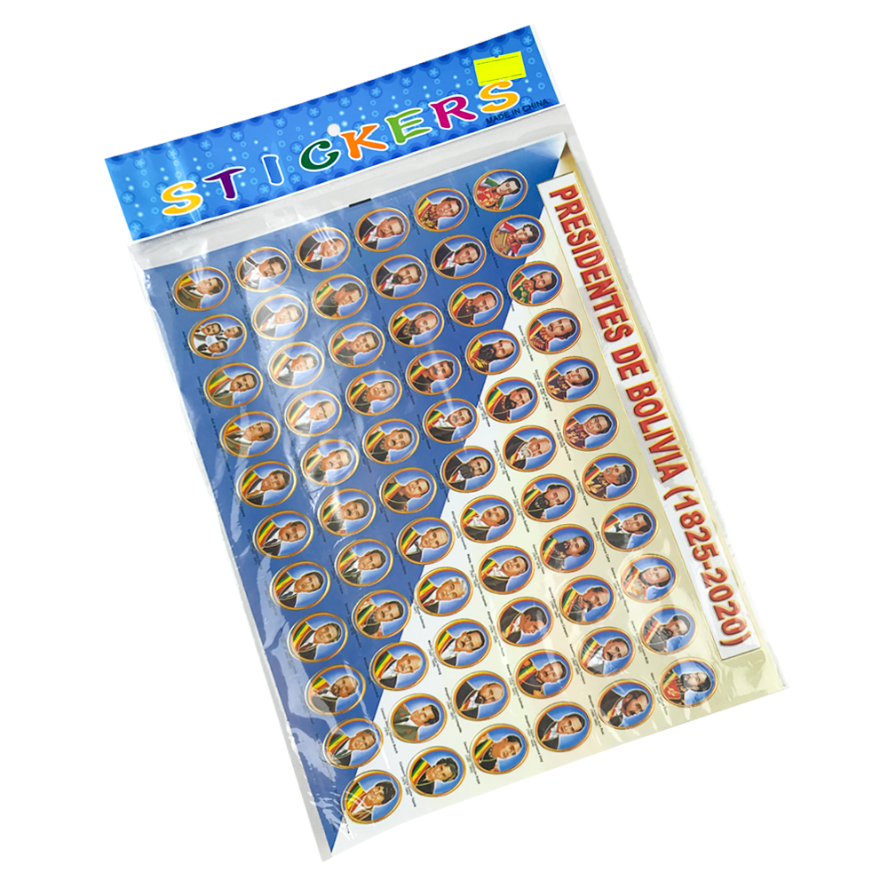 Lámina de Stickers de 2  Bs