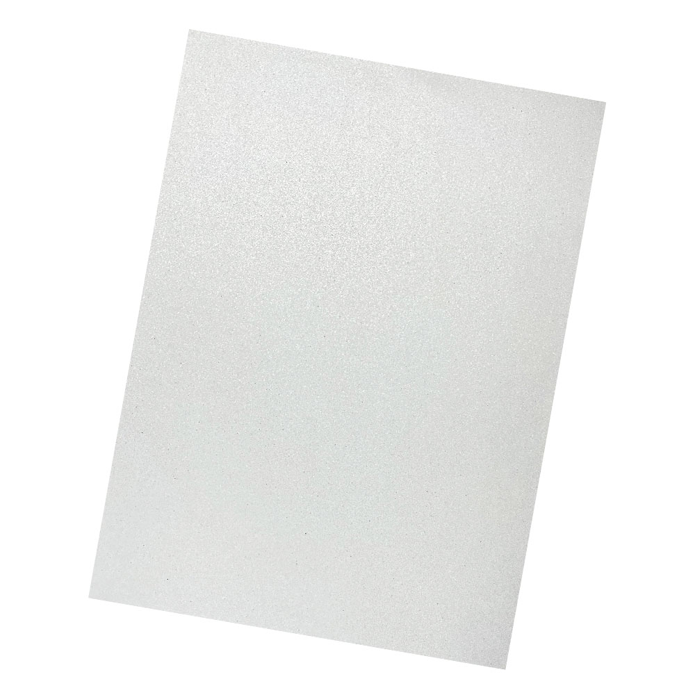 Pliego de Goma Eva con Brillo Blanco 50x70cm