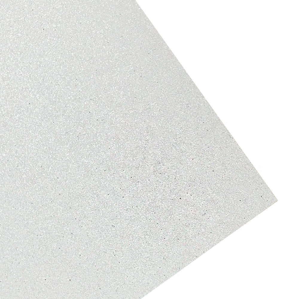 Pliego de Goma Eva con Brillo Blanco 50x70cm