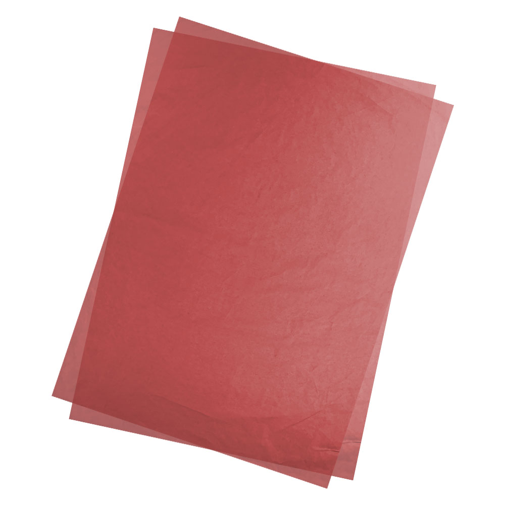 Pliego de Papel Seda Color Rojo 50X70cm