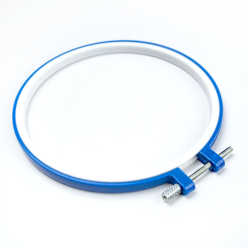 Bastidor Circular Azul 16x16 cm.