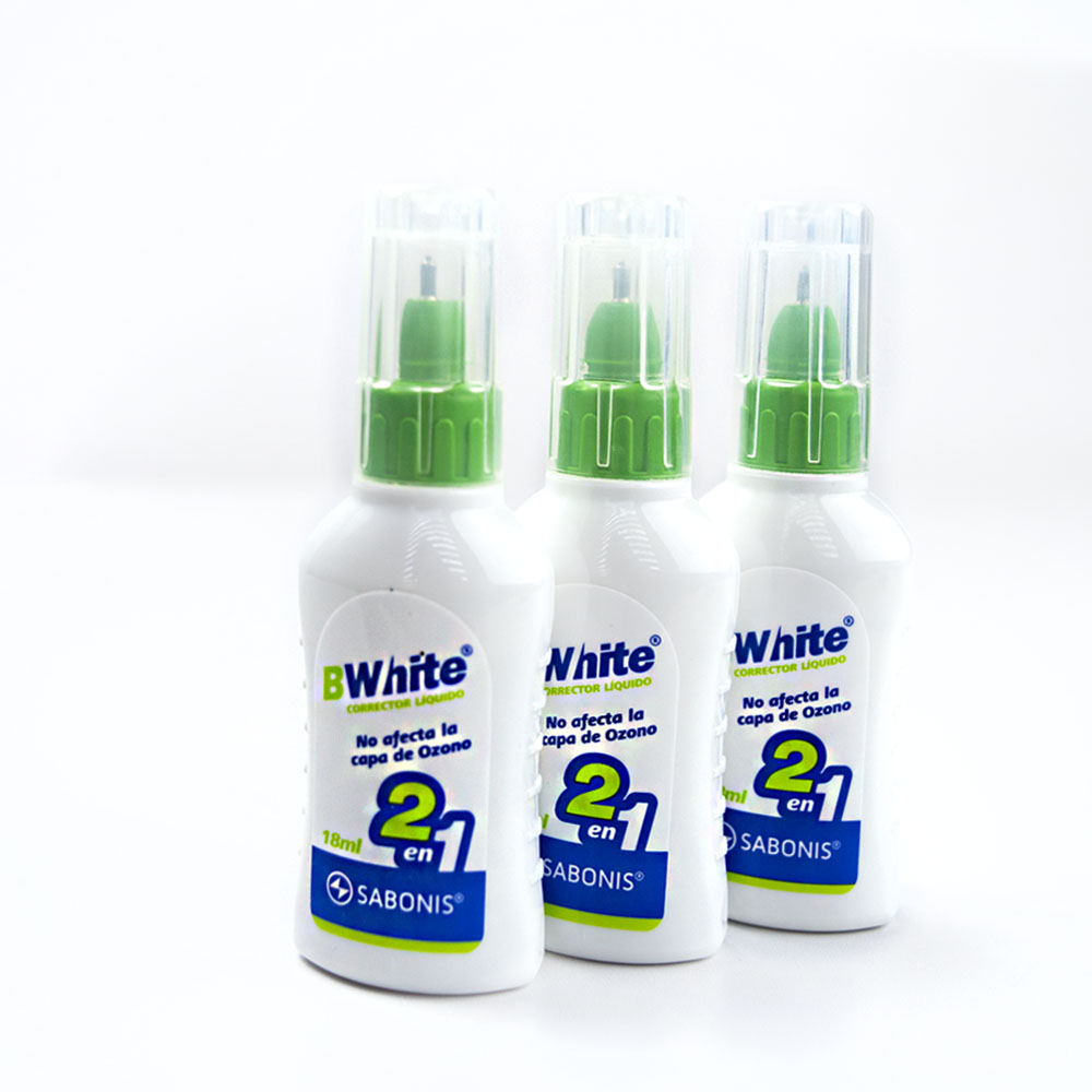 Corrector Líquido - Bolígrafo y Brocha 2 en 1 Bwhite C898 SABONIS