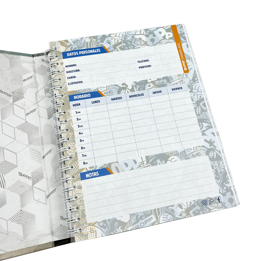 Cuaderno Espiral Tamaño A4 SMART BOOK