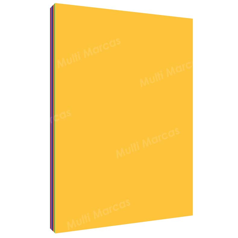 25 Hojas de Papel Bond de Colores Tamaño Carta