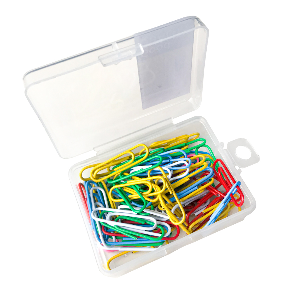 Set de 70 Clip 28 mm. Plastificados de Colores