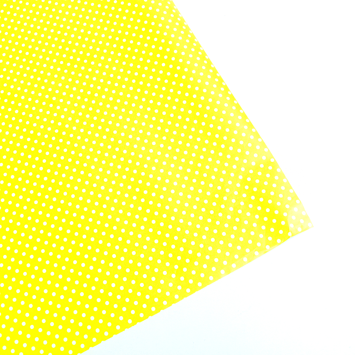 Papel de regalo punteado amarillo