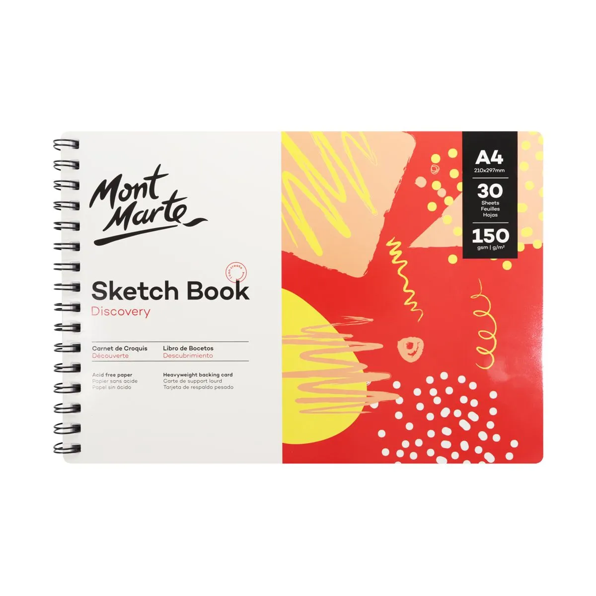 Cuaderno de Bocetos (Sketchbook Discovery) Tamaño A4 (8,3 x 11,7 pulgadas) 30 hojas 150 g/m² MSB0119