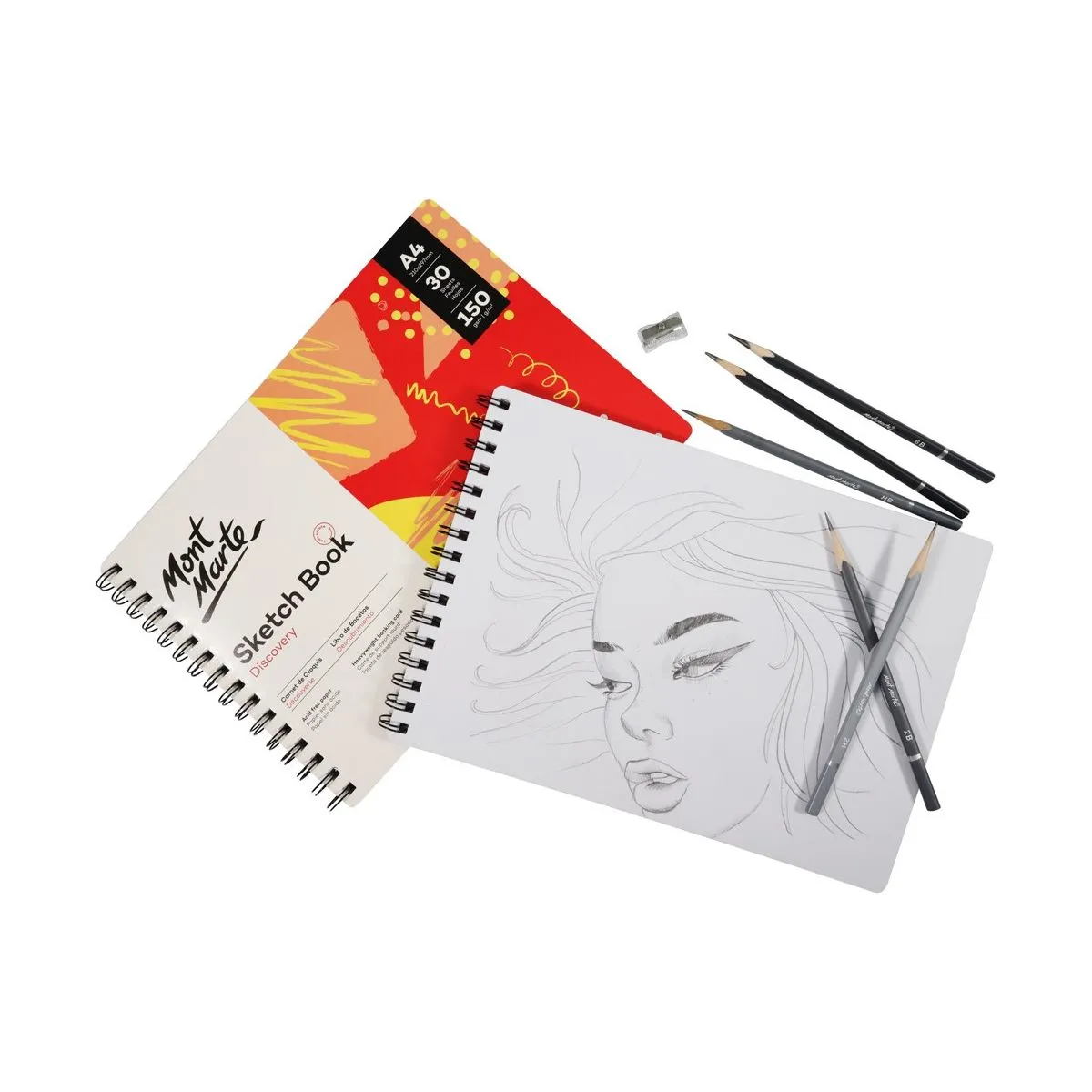 Cuaderno de Bocetos (Sketchbook Discovery) Tamaño A4 (8,3 x 11,7 pulgadas) 30 hojas 150 g/m² MSB0119