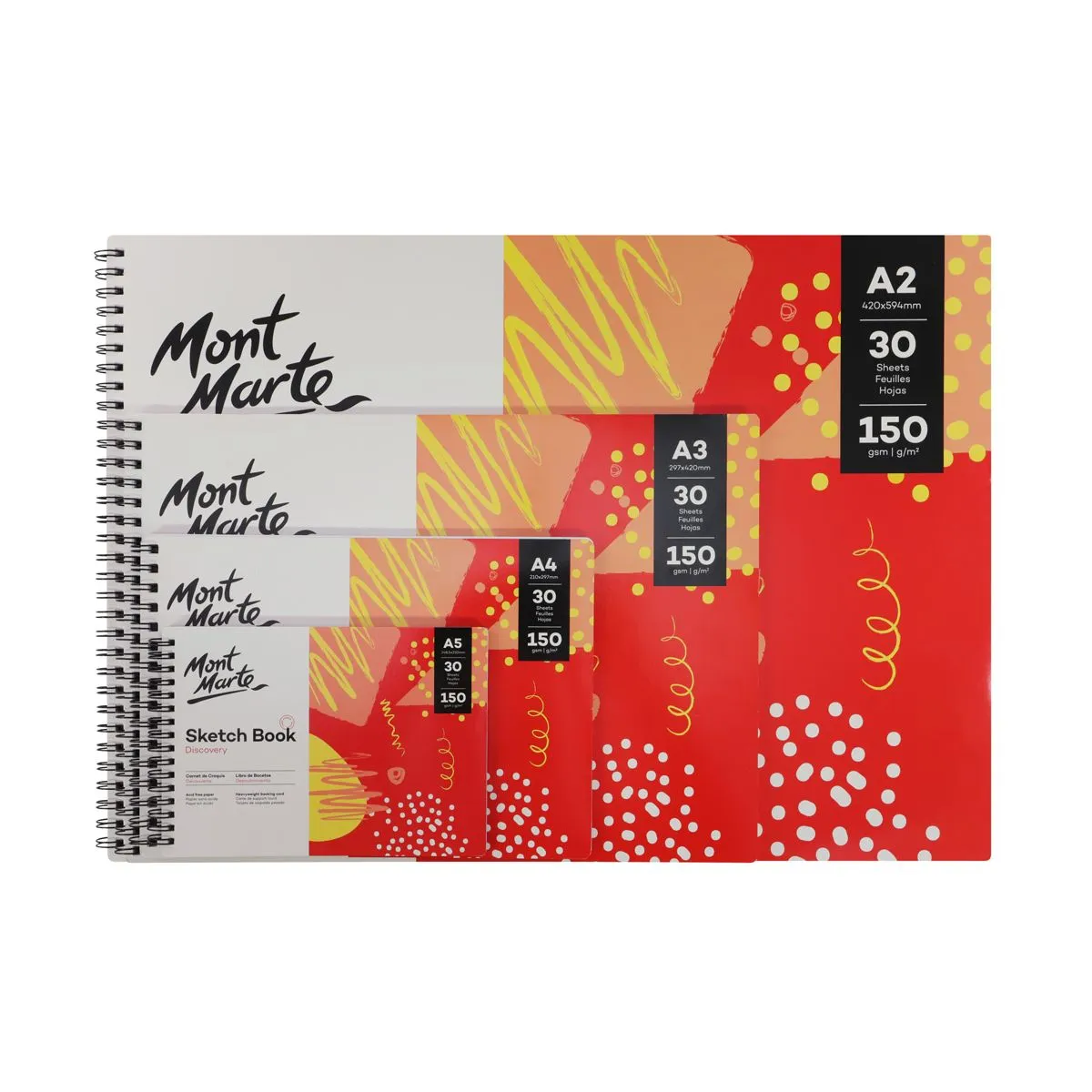 Cuaderno de bocetos (Sketchbook Discovery) Tamaño A5 (5,8 x 8,3 pulgadas) 30 hojas 150 g/m² MSB0120