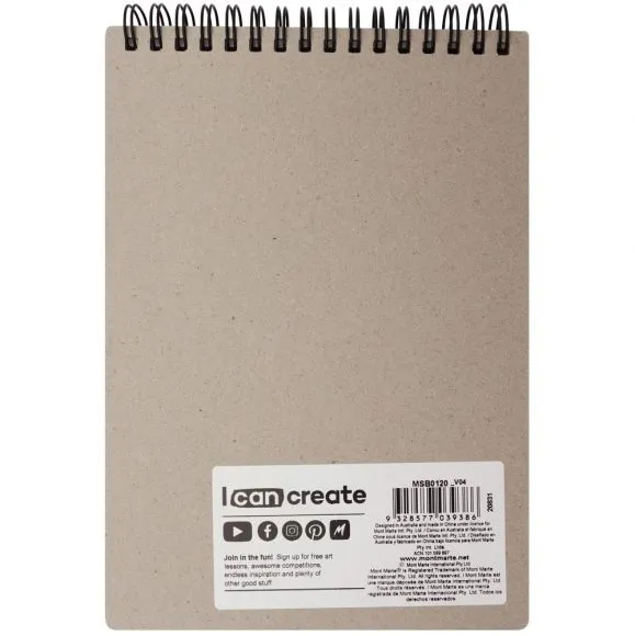 Cuaderno de bocetos (Sketchbook Discovery) Tamaño A5 (5,8 x 8,3 pulgadas) 30 hojas 150 g/m² MSB0120