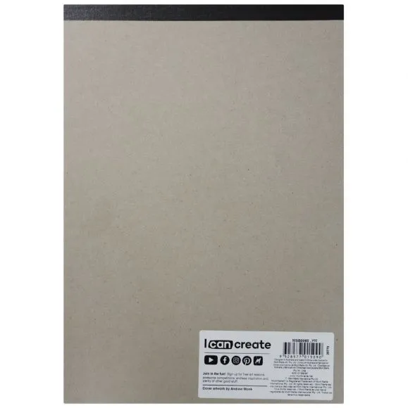 Block de dibujo de papel negro Mont Marte Signature 140 g/m² Tamaño A4 25 hojas MSB0060