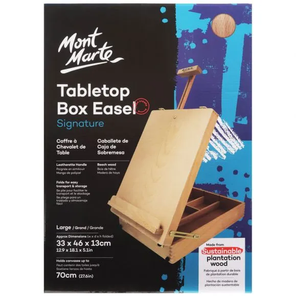 Caballete de Caja de Sobremesa Mont Marte Signature - Grande MEA0035