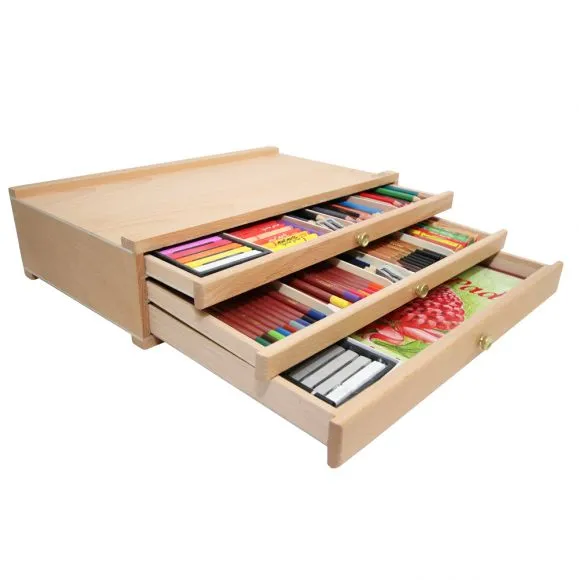 Caja de Madera para Pasteles y Materiales de Arte Mont Marte Signature MEA0008
