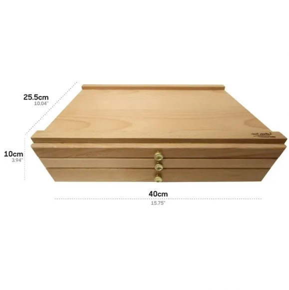 Caja de Madera para Pasteles y Materiales de Arte Mont Marte Signature MEA0008