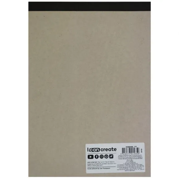 Block de Papel para Acuarela - Papel Alemán Premium Tamaño A4, 210 x 297 mm 300 gsm de 12 Hojas - Mont Marte - MSB0066