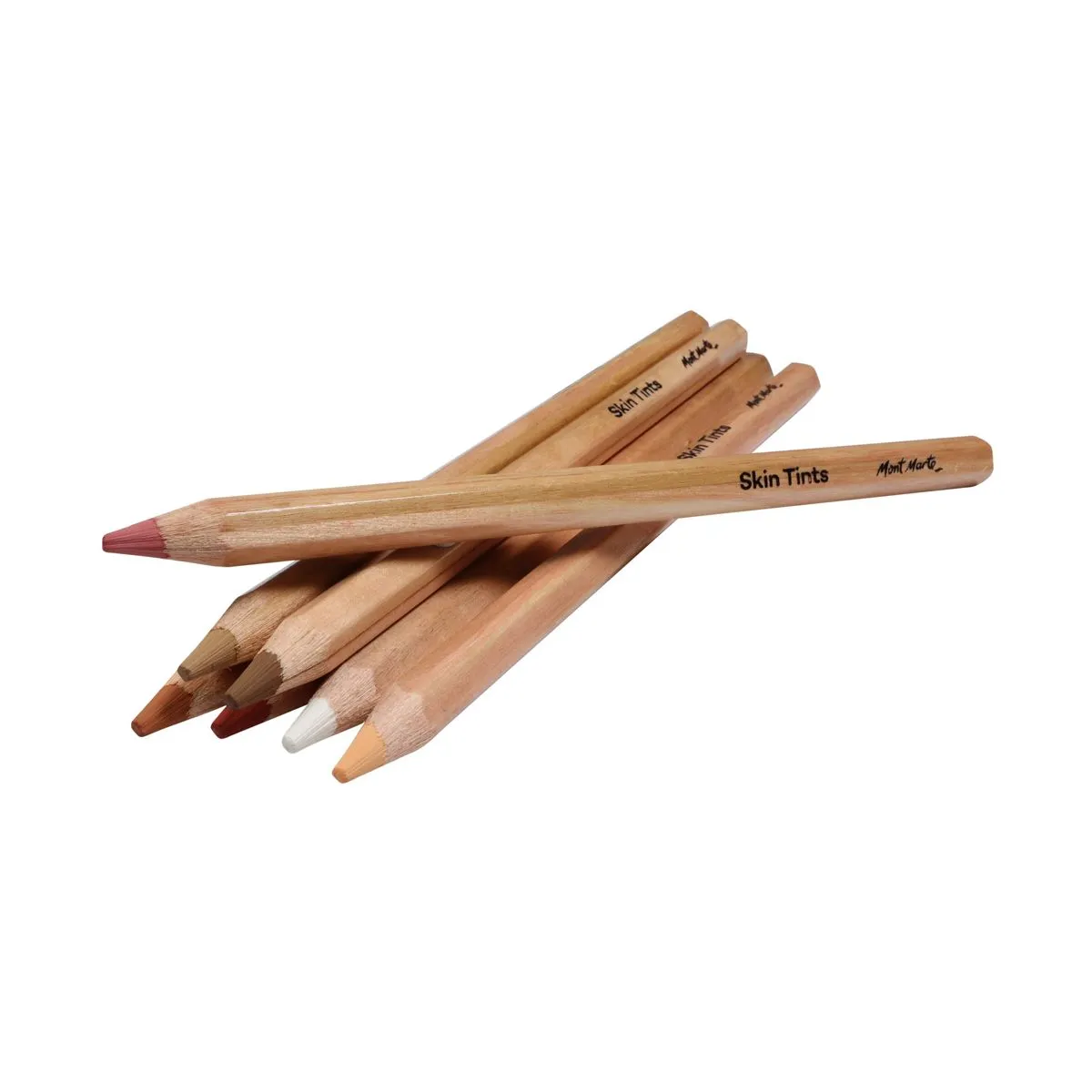 Set de 12 Lápices Para Retrato Tonos Piel Mont Marte MPN0102