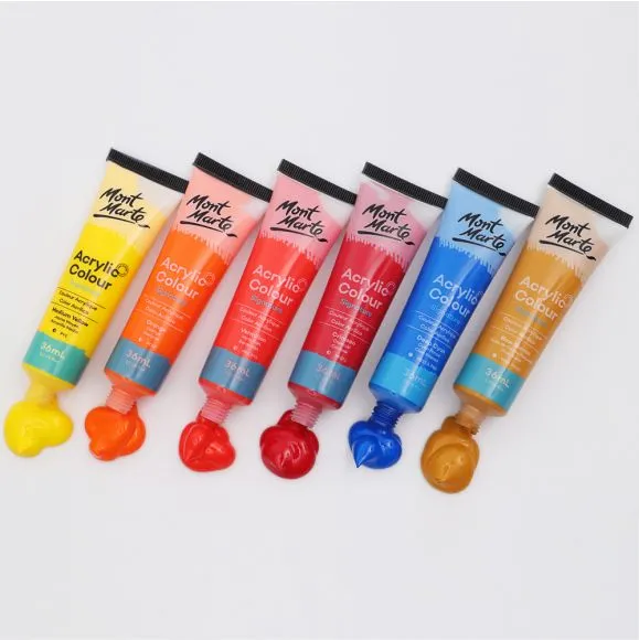 Set Pintura Acrílica Mont Marte Signature de 18 Tubos de 36 ml. (1,2 onzas líquidas estadounidenses) MSCH1836