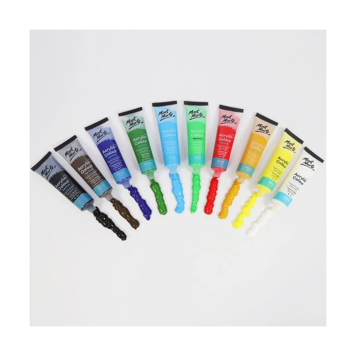 Set Pintura Acrílica Mont Marte Signature de 24 Tubos de 36 ml. (1,2 onzas líquidas estadounidenses) MSCH2436