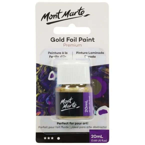 Pintura Lámina Dorada Premium Mont Marte 20ml (0.68oz) PMPP2002