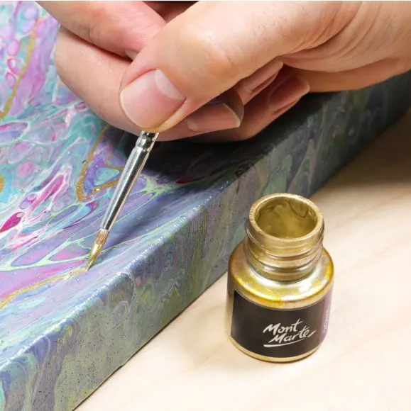 Pintura Lámina Dorada Premium Mont Marte 20ml (0.68oz) PMPP2002