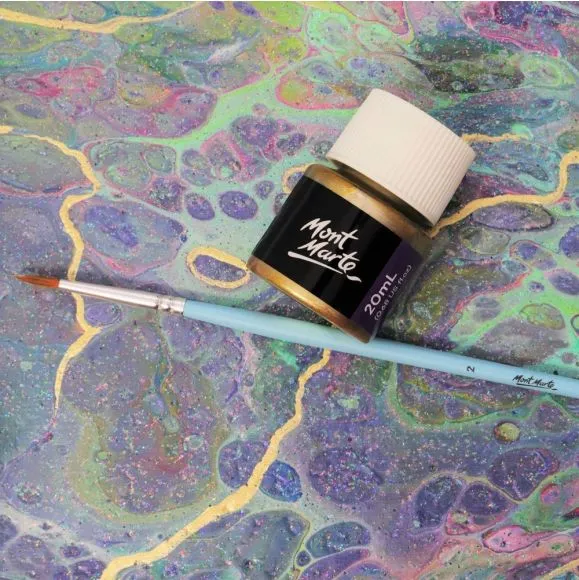 Pintura Lámina Dorada Premium Mont Marte 20ml (0.68oz) PMPP2002