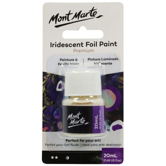 Pintura de lámina iridiscente Premium Mont Marte 20ml (0.68oz) PMPP2003