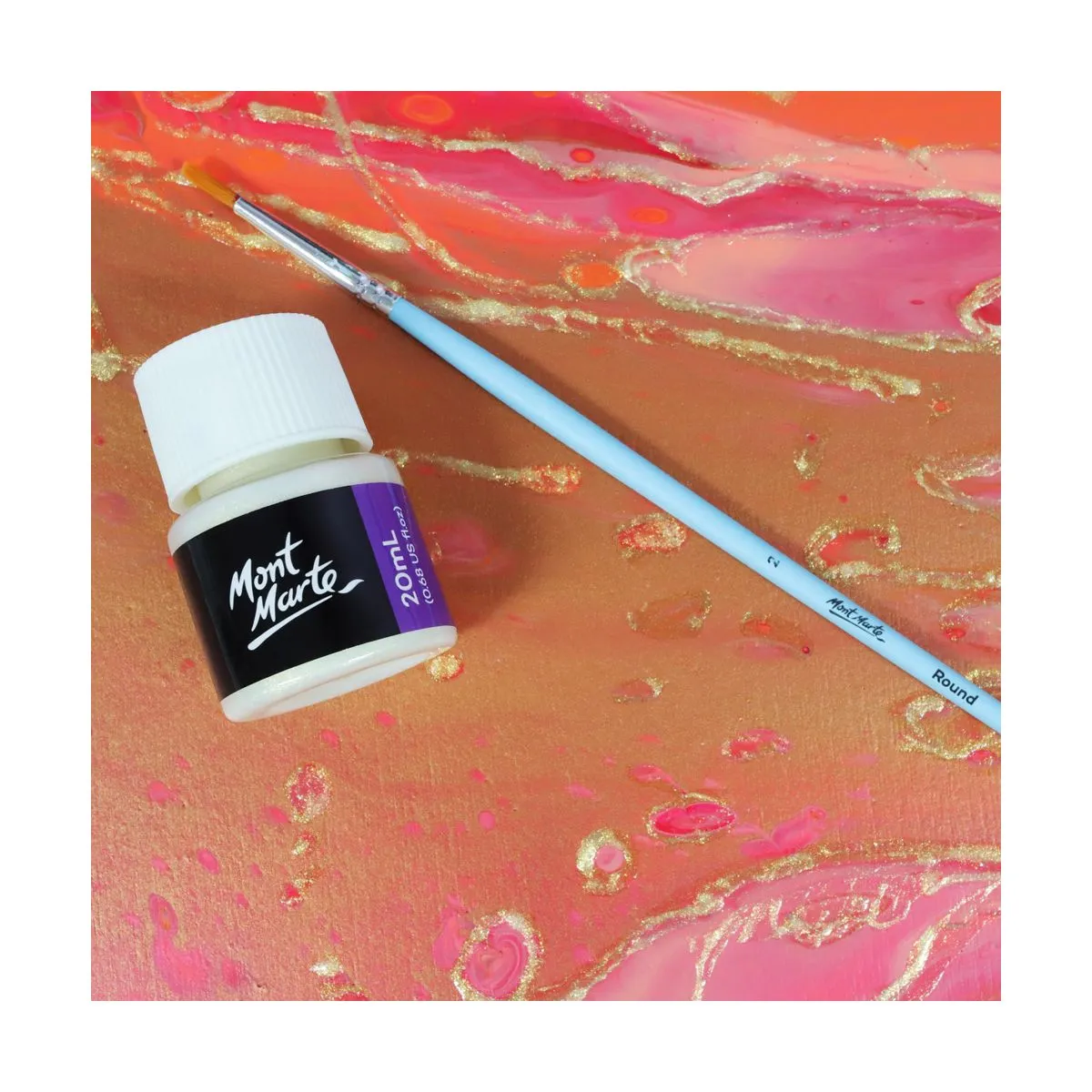 Pintura de lámina iridiscente Premium Mont Marte 20ml (0.68oz) PMPP2003