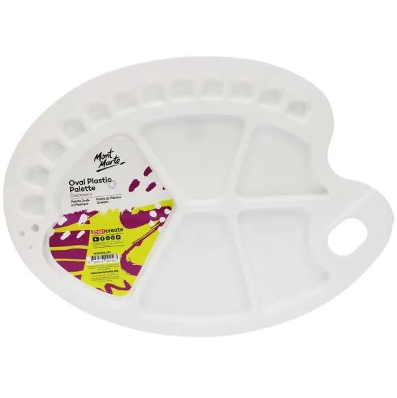 Paleta de Plástico Ovalada Discovery 34 x 25 cm (13,3 x 9,8 pulg.)