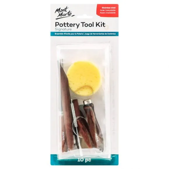 Set Herramientas para Modelado de Arcilla y Cerámica Mont Marte MMSP0001