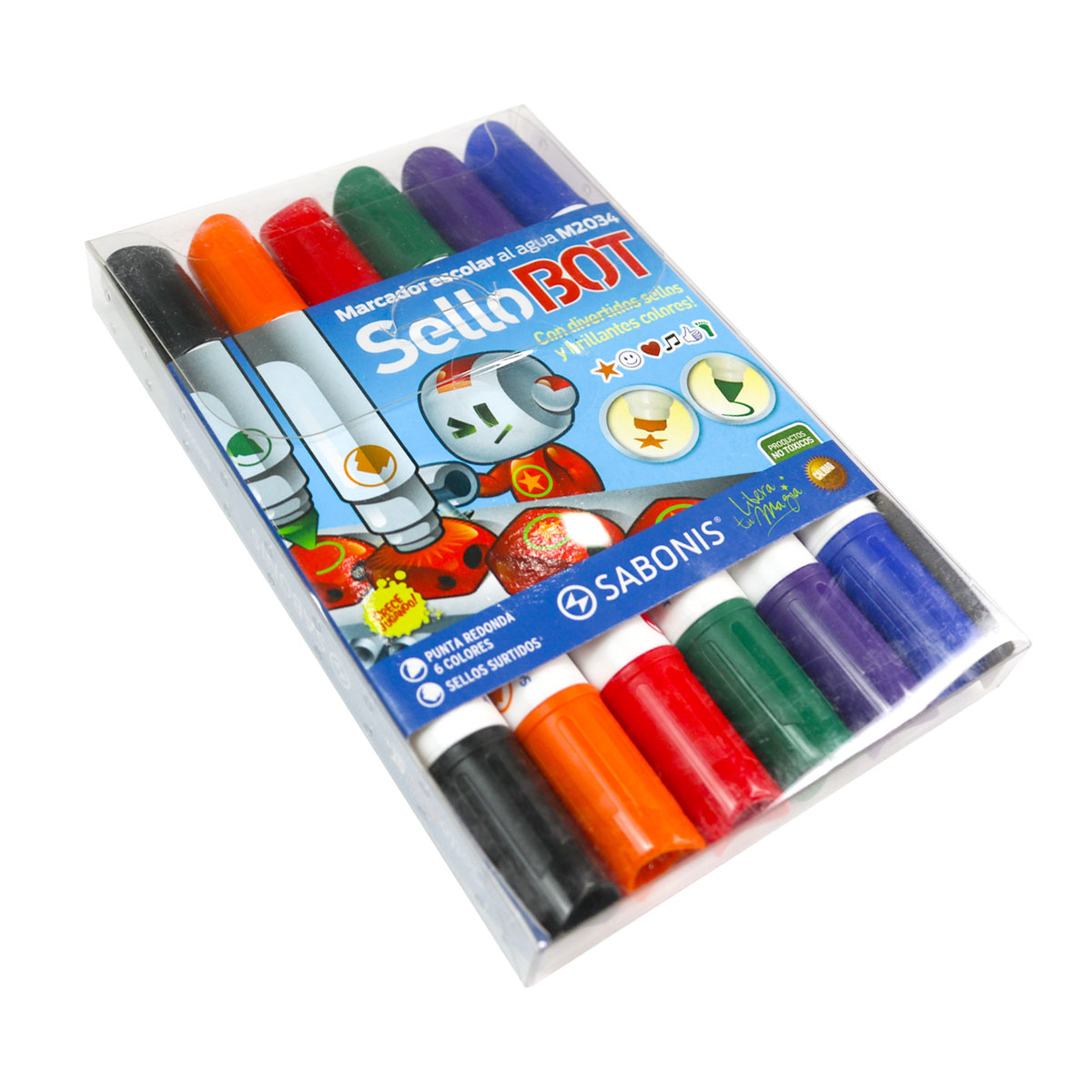 Set de 6 Marcadores Sello Bot SABONIS M2034