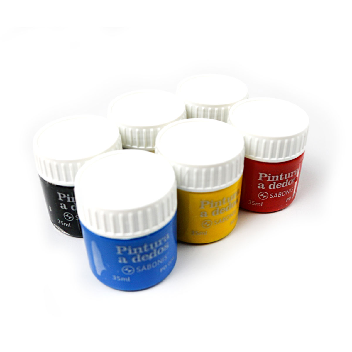 Set de 6 Colores de Pintura al Dedo - PD06 - SABONIS