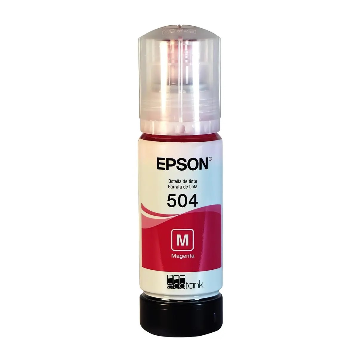 Tinta Original T504 para Impresora EPSON Color Magenta 70 ml.