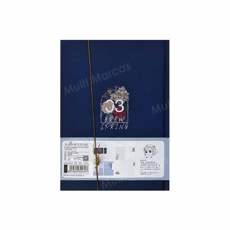 Cuaderno Con Hojas Cuadriculadas Brew Spring Tamaño A5 Para Bullet Journal  SZB6091-1055