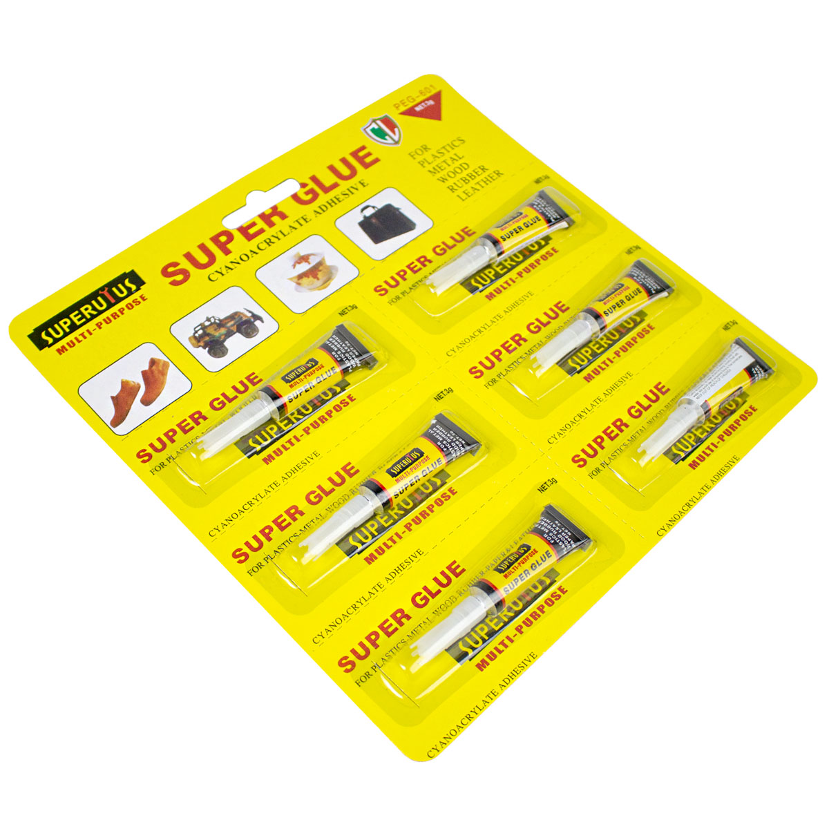 Pegamento Líquido Super Glue 3g SUPERUYUS - PEG-601 -