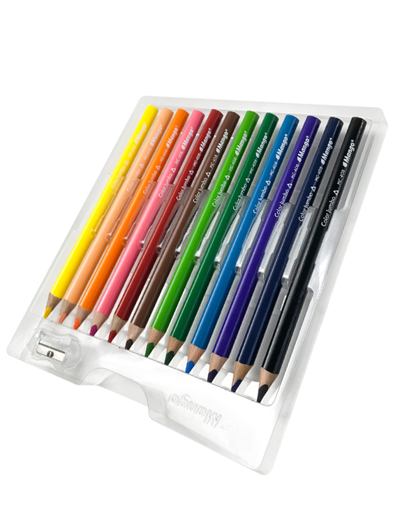 Set de 12 Colores Jumbo Triangulares - MC408 - Mango